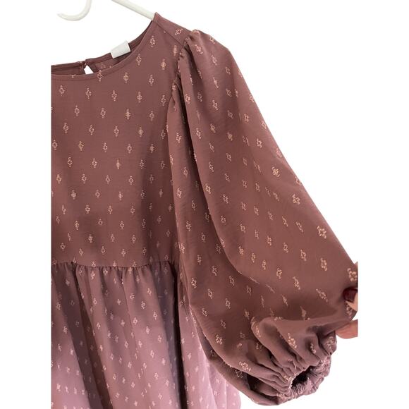 Melrose and Market Women's L Yoke, Y2K, Baby Doll Mini Dress, Flowy - Picture 2 of 9